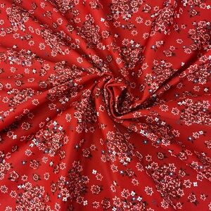 Vintage floral stretch smooth fabric 72” L x 64” W Sewing Crafting Material